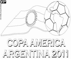 Omalovánka Copa América 2011 Argentina Logo