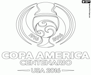 Omalovánka Copa América Centenario 2016 logo