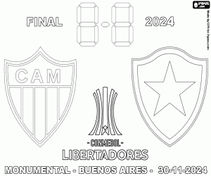 Omalovánka Copa Libertadores, finále 2024