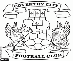Omalovánka Coventry City emblém