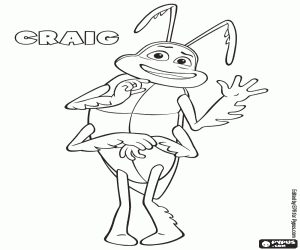Omalovánka Craig, legrační hmyz