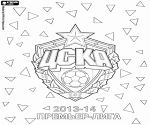 Omalovánka CSKA Moskva, mistr 2013-2014