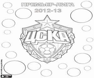 Omalovánka CSKA Moskva, šampion 2012-2013
