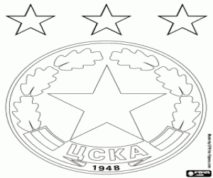 Omalovánka CSKA Sofia odznak