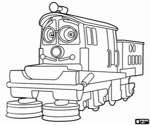 Omalovánka Cídil, lokomotiva Chuggington
