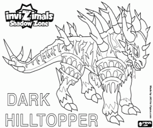 Omalovánka Dark Hilltopper, Invizimals Shadow Zone