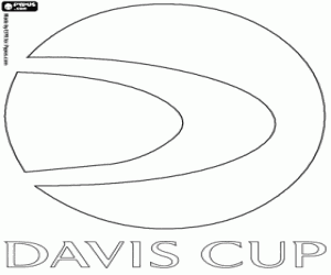 Omalovánka Davisův pohár logo