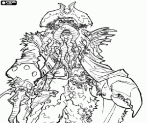 Omalovánka Davy Jones, Piráti z Karibiku