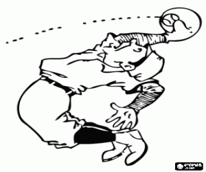 Omalovánka Defenzivní hráč baseballu