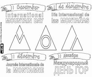 Omalovánka Den na horách