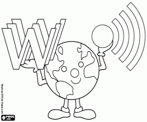 Omalovánka Den Internetu