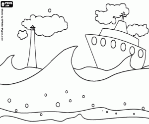 Omalovánka Den námořní navigace