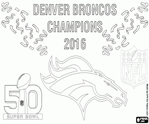 Omalovánka Denver Broncos, Super Bowl mistrů 2016