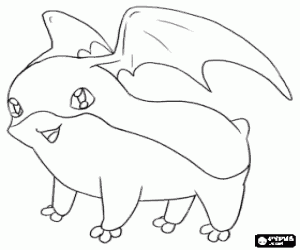 Omalovánka Digimon Patamon
