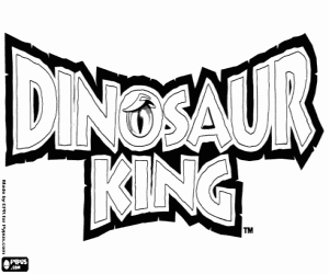 Omalovánka Dinosaurus King logo