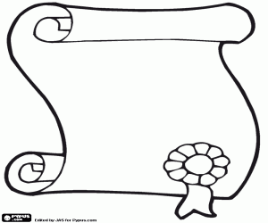 Omalovánka Diplom školy