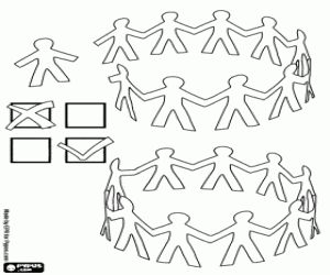 Omalovánka Ne na diskriminaci