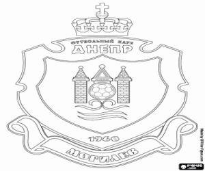 Omalovánka Dněpr Mogilev štít