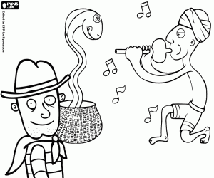 Omalovánka Dobrodruh a okouzlující hadi