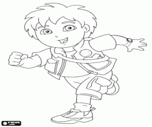 Omalovánka Dobrodružné dítě Diego Marquez