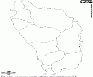 Omalovánka Dominika mapa