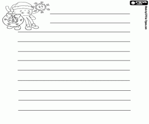 Omalovánka Dopis s Pypus a vánoční dekorace