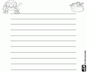 Omalovánka Dopis s Pypus jako Santa Claus