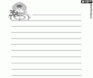 Omalovánka Dopis s Sněhurka