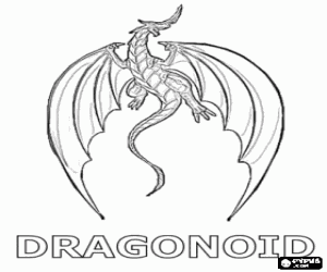 Omalovánka Dragonoid, Bakugan drak