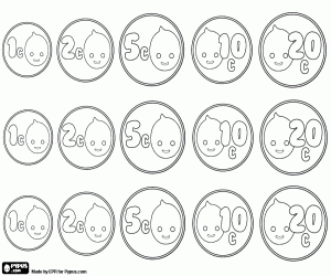 Omalovánka Drobné mince, Banka si Pypus