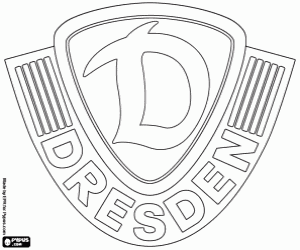 Omalovánka Dynamo Drážďany logo