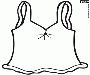 Omalovánka Dámské tílko