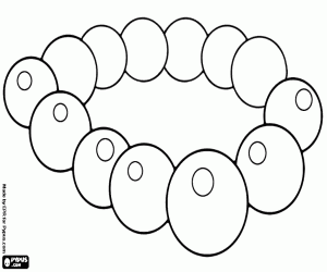 Omalovánka Dřevěný náhrdelník buddhistické