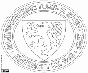 Omalovánka Eintracht Braunschweig logo