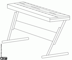 Omalovánka Elektronická klávesnice