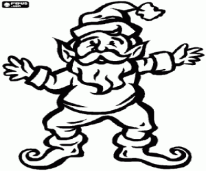 Omalovánka Elf se špičatýma ušima