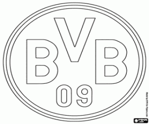 Omalovánka Emblém Borussia Dortmund