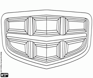 Omalovánka Emblém Emgrand značky