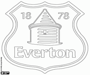 Omalovánka Emblém Everton