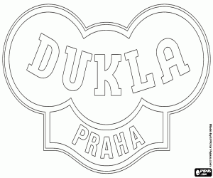 Omalovánka Emblém FK Dukla Praha
