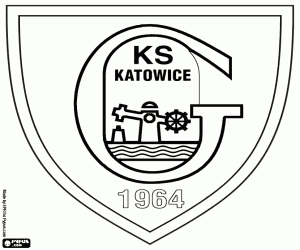 Omalovánka Emblém GKS Katowice