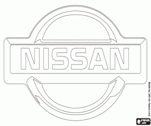 Omalovánka Emblém značky Nissan