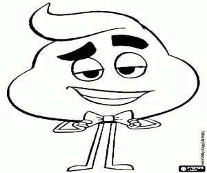 Omalovánka Emoji Hovínko, postava