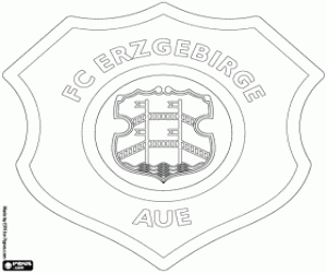 Omalovánka Erzgebirge Aue logo