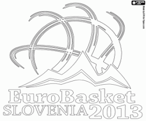 Omalovánka EuroBasket 2013 Slovinsko logo