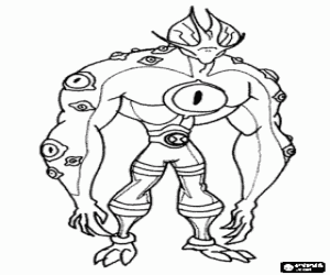 Omalovánka Eye Guy, Ben 10 alien