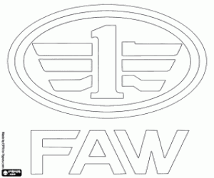 Omalovánka FAW Car Company logo