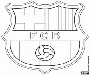 Omalovánka FC Barcelona emblém