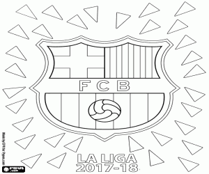 Omalovánka FC Barcelona, La Liga 2017-2018
