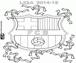 Omalovánka FC Barcelona, mistr 2014-2015